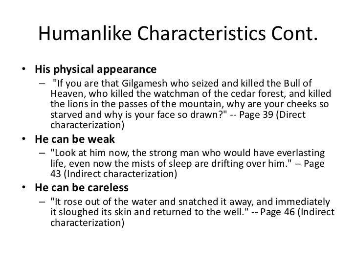 Character analysis in the epic of gilgamesh epic of gilgamesh characters quizlet